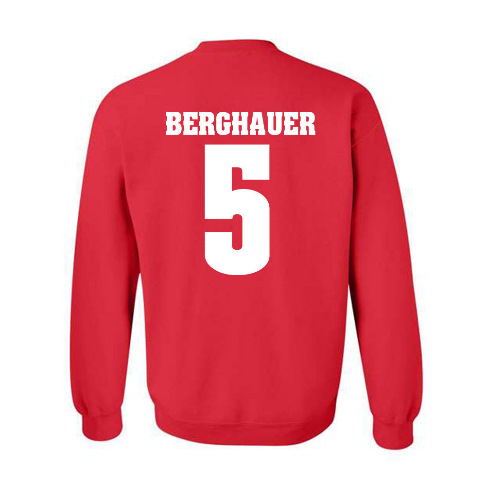 Wisconsin - NCAA Men's Soccer : Ryan Berghauer - Sports Shersey Crewneck Sweatshirt-1