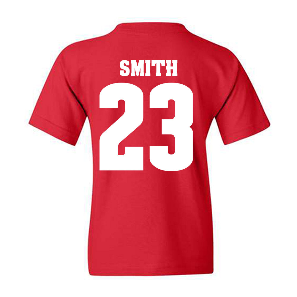 Wisconsin - NCAA Men's Soccer : Will Smith - Sports Shersey Youth T-Shirt-1