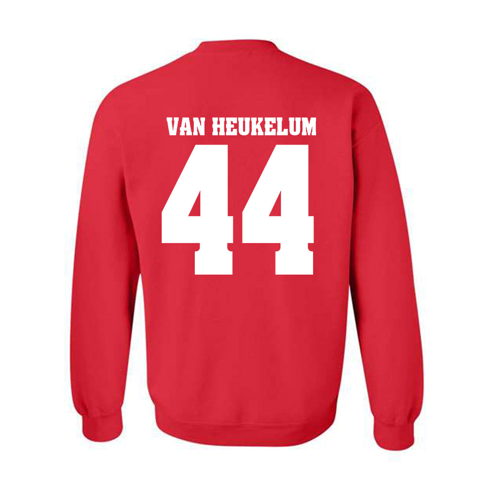 Wisconsin - NCAA Men's Soccer : Luke Van Heukelum - Sports Shersey Crewneck Sweatshirt-1