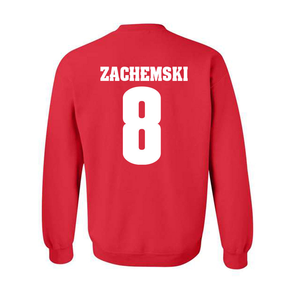 Wisconsin - NCAA Men's Soccer : Matthew Zachemski - Sports Shersey Crewneck Sweatshirt-1