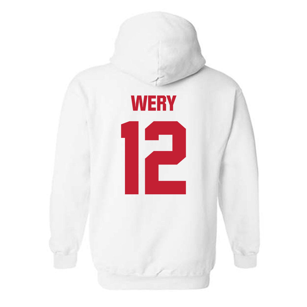 Wisconsin - NCAA Softball : Addison Wery - Sports Shersey Hooded Sweatshirt-1