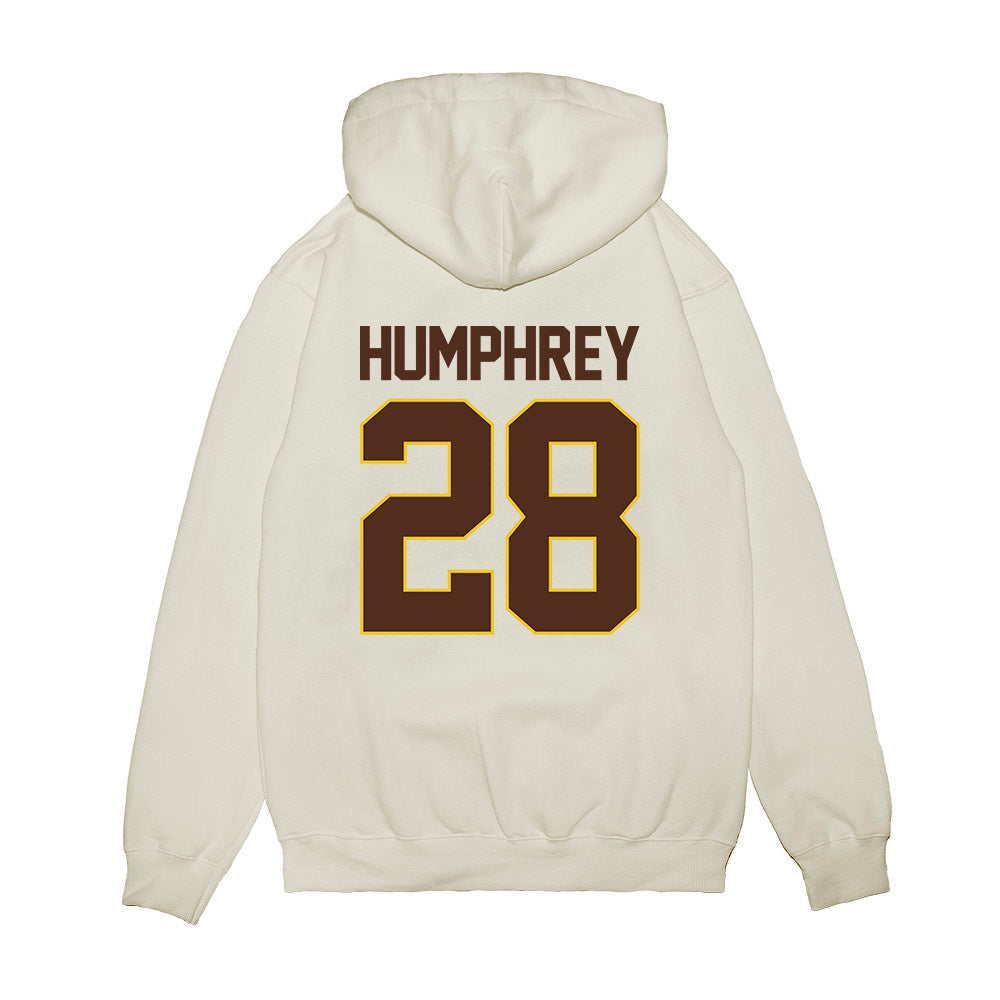 Western Michigan - NCAA Men's Ice Hockey : Ryan Humphrey - Premium Hooded Sweatshirt-1