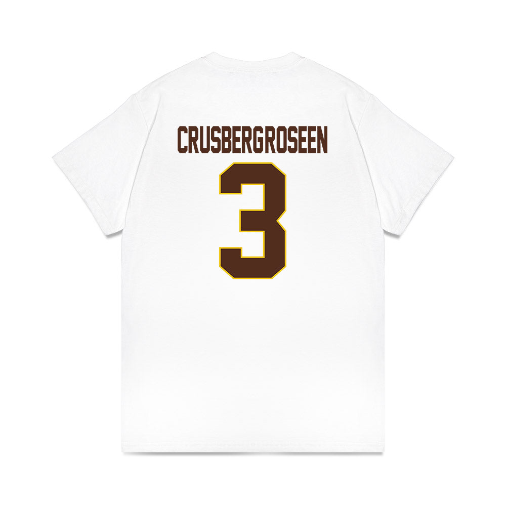 Western Michigan - NCAA Men's Ice Hockey : Cole Crusberg-Roseen - Premium T-Shirt-1