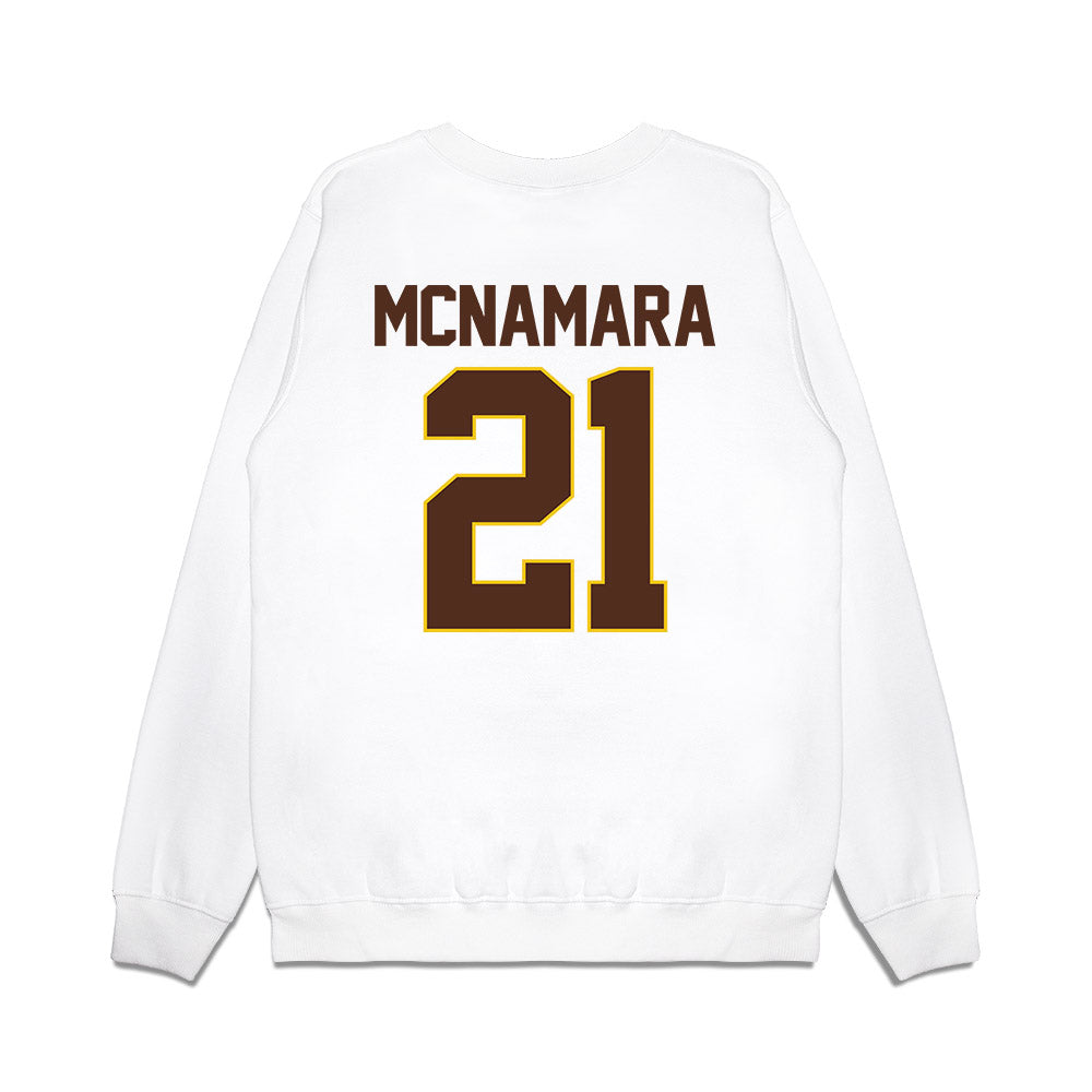 Western Michigan - NCAA Men's Ice Hockey : Luke McNamara - Premium Crewneck Sweatshirt-1