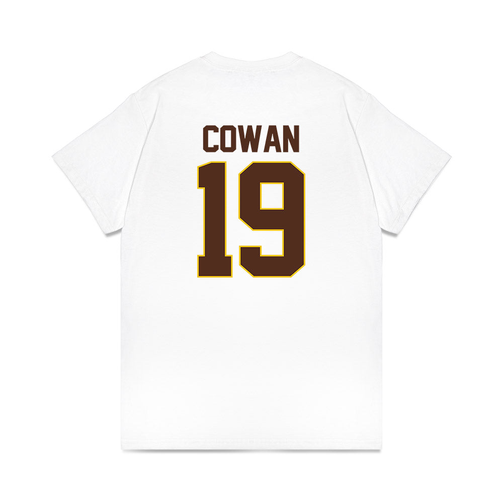 Western Michigan - NCAA Men's Ice Hockey : Bobby Cowan - Premium T-Shirt-1