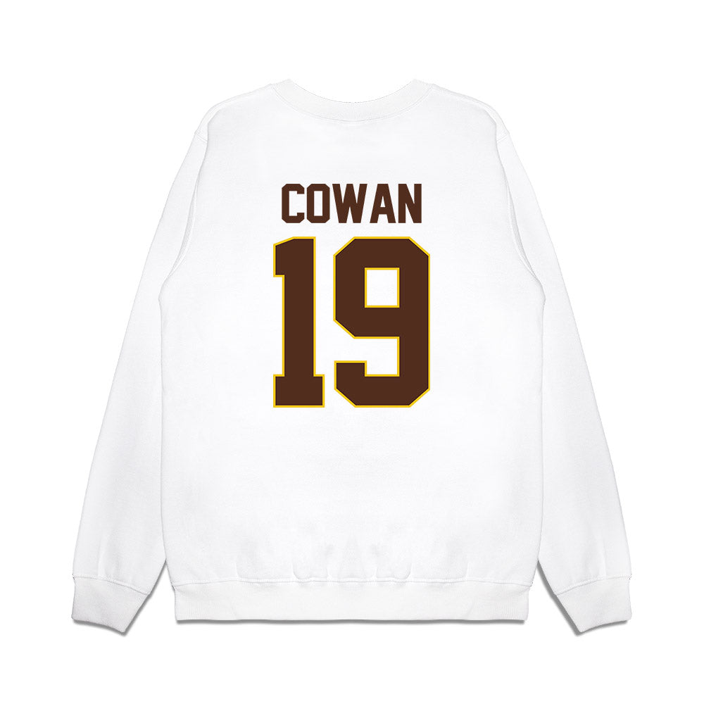 Western Michigan - NCAA Men's Ice Hockey : Bobby Cowan - Premium Crewneck Sweatshirt-1