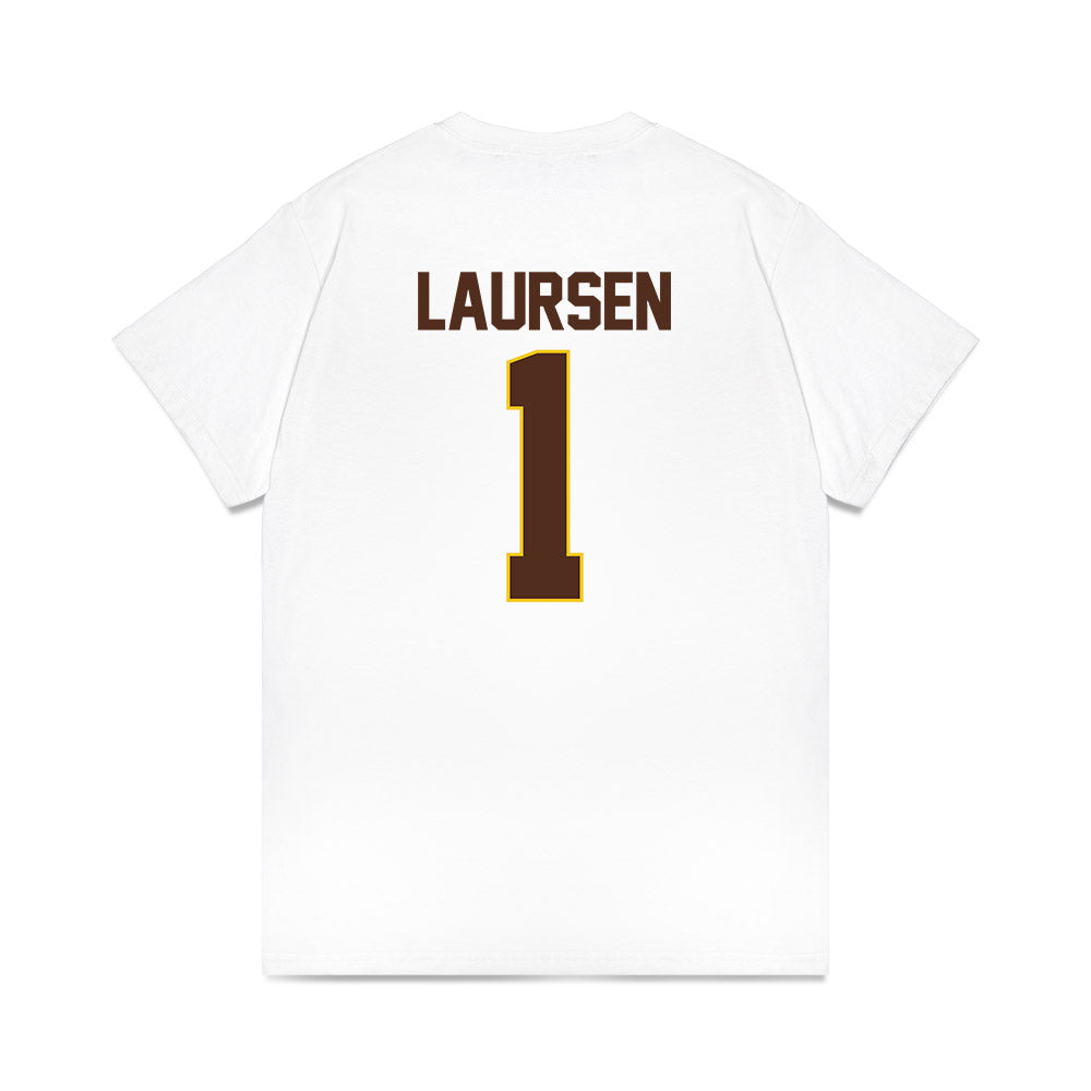 Western Michigan - NCAA Men's Ice Hockey : Kirk Laursen - Premium T-Shirt-1