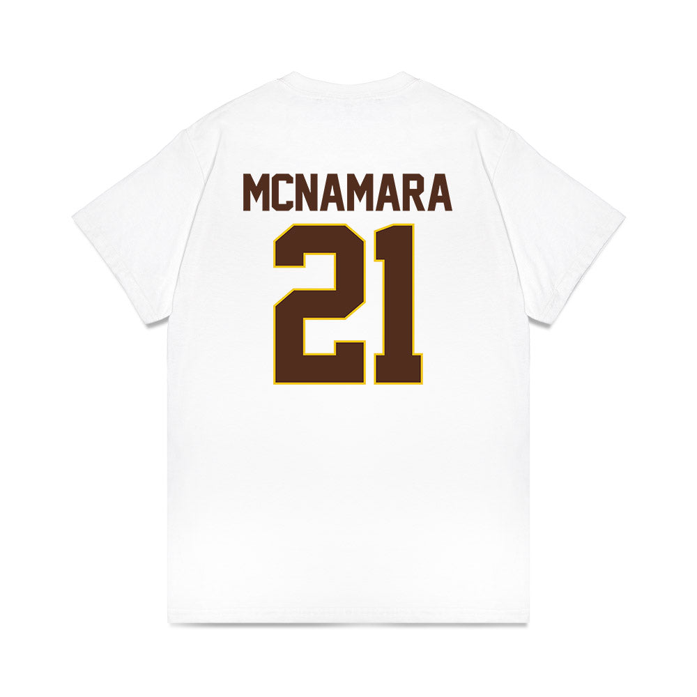 Western Michigan - NCAA Men's Ice Hockey : Luke McNamara - Premium T-Shirt-1