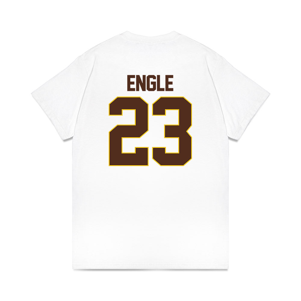Western Michigan - NCAA Men's Ice Hockey : Edison Engle - Premium T-Shirt-1