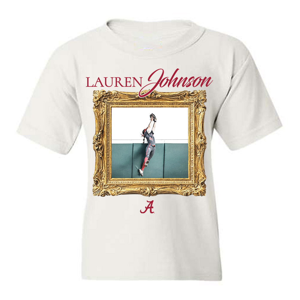 Alabama - NCAA Softball : Lauren Johnson - Collage Youth T-Shirt-0