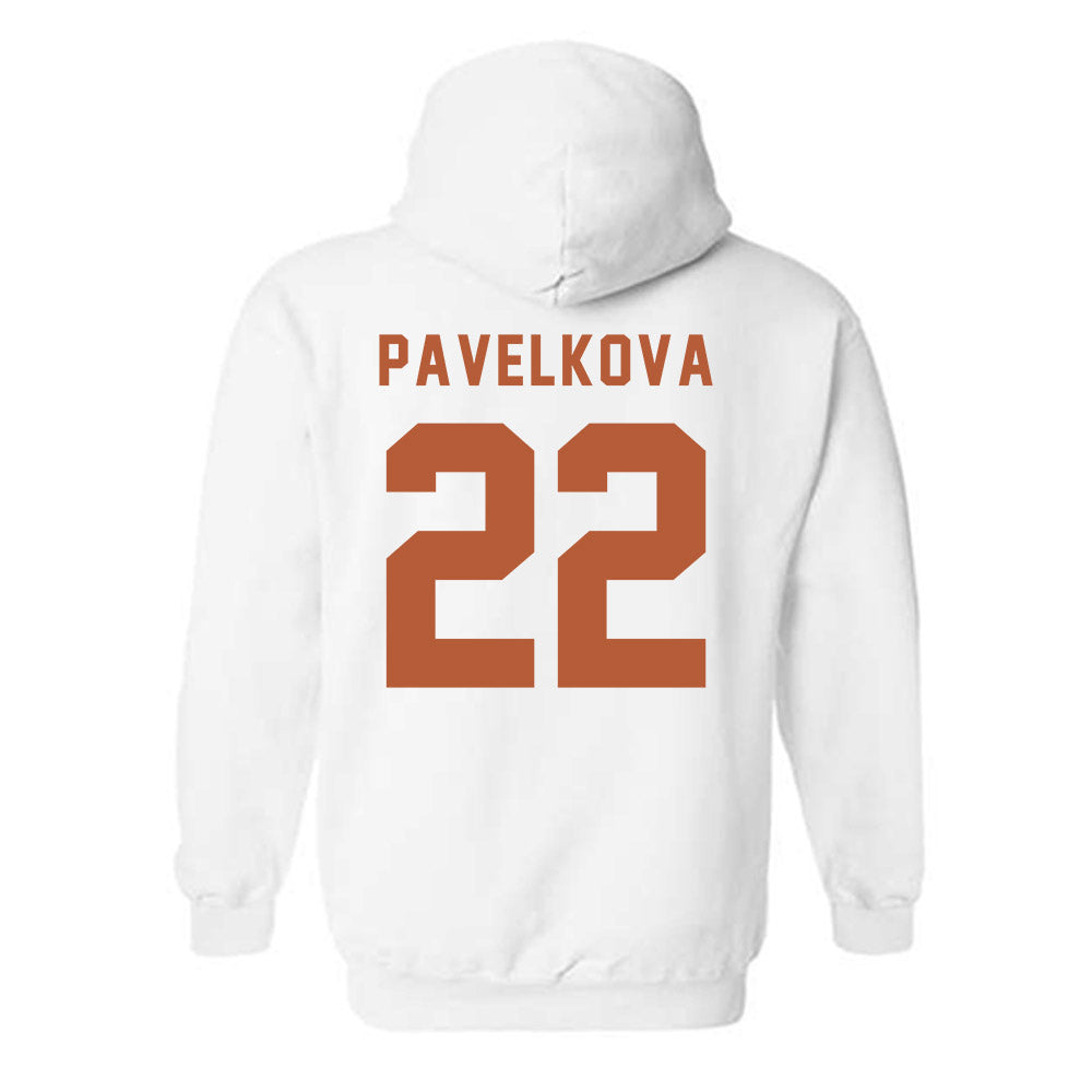 Texas - NCAA Beach Volleyball : Anna Pavelkova - Classic Shersey Hooded Sweatshirt-1