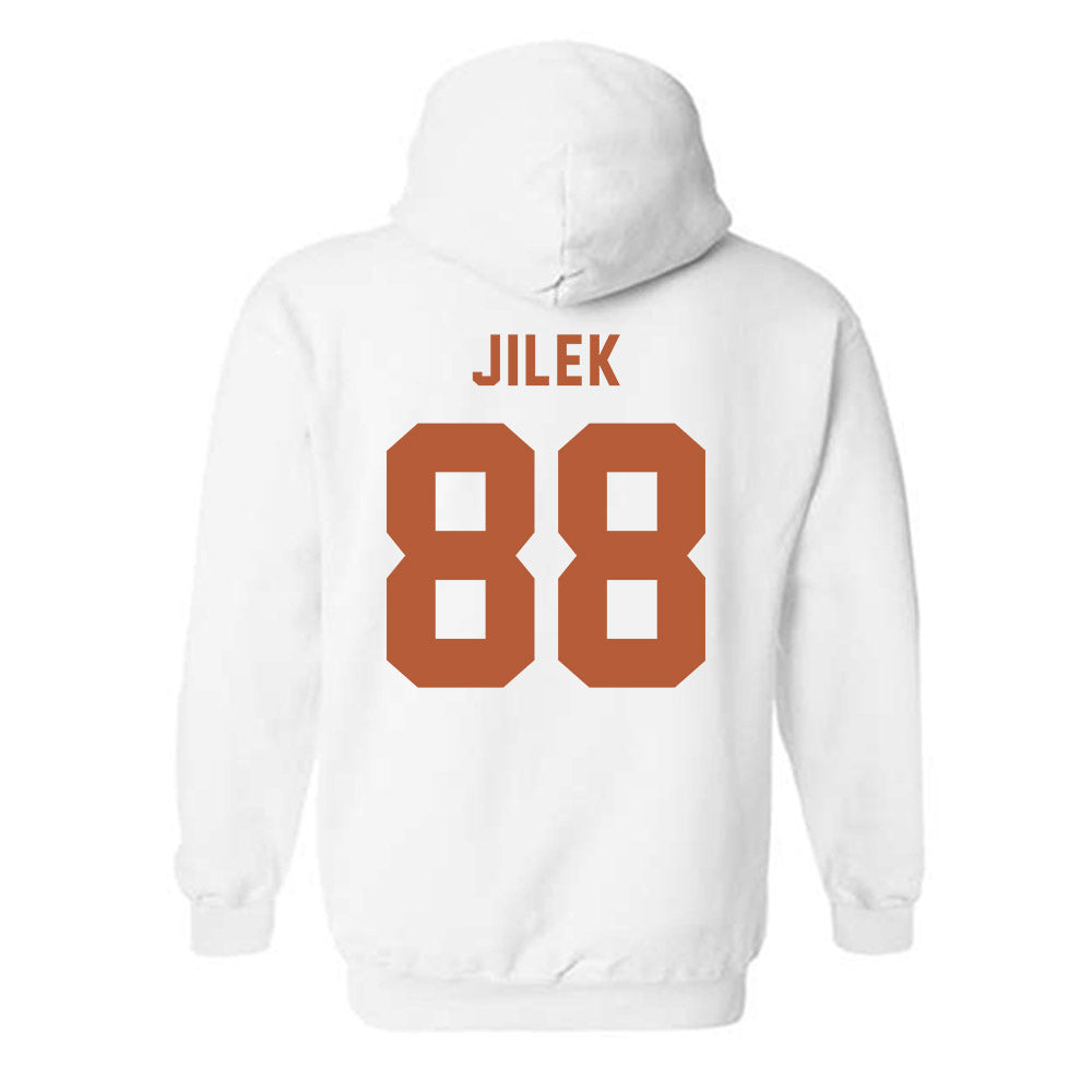 Texas - NCAA Football : Charlie Jilek - Classic Shersey Hooded Sweatshirt-1