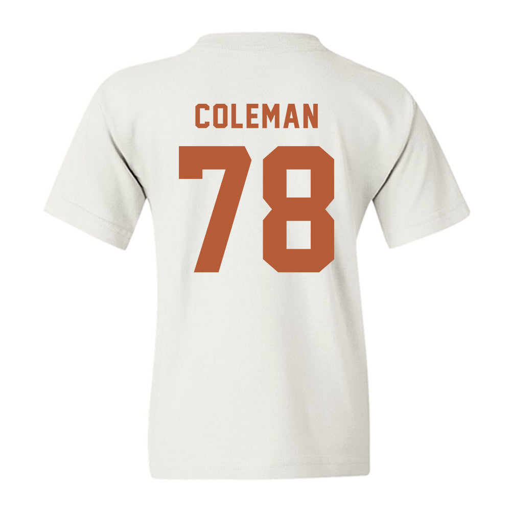 Texas - NCAA Football : Jordan Coleman - Classic Shersey Youth T-Shirt-1