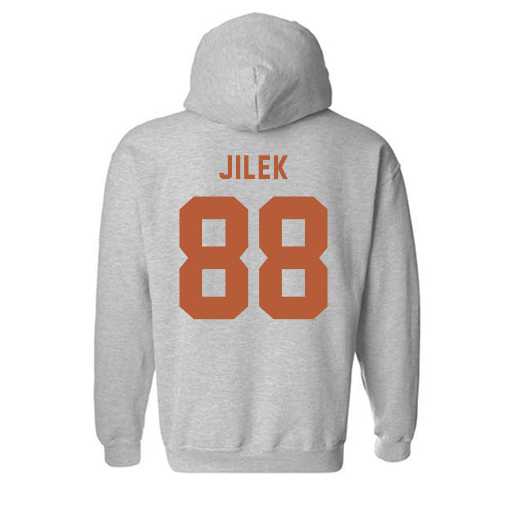 Texas - NCAA Football : Charlie Jilek - Classic Shersey Hooded Sweatshirt-1
