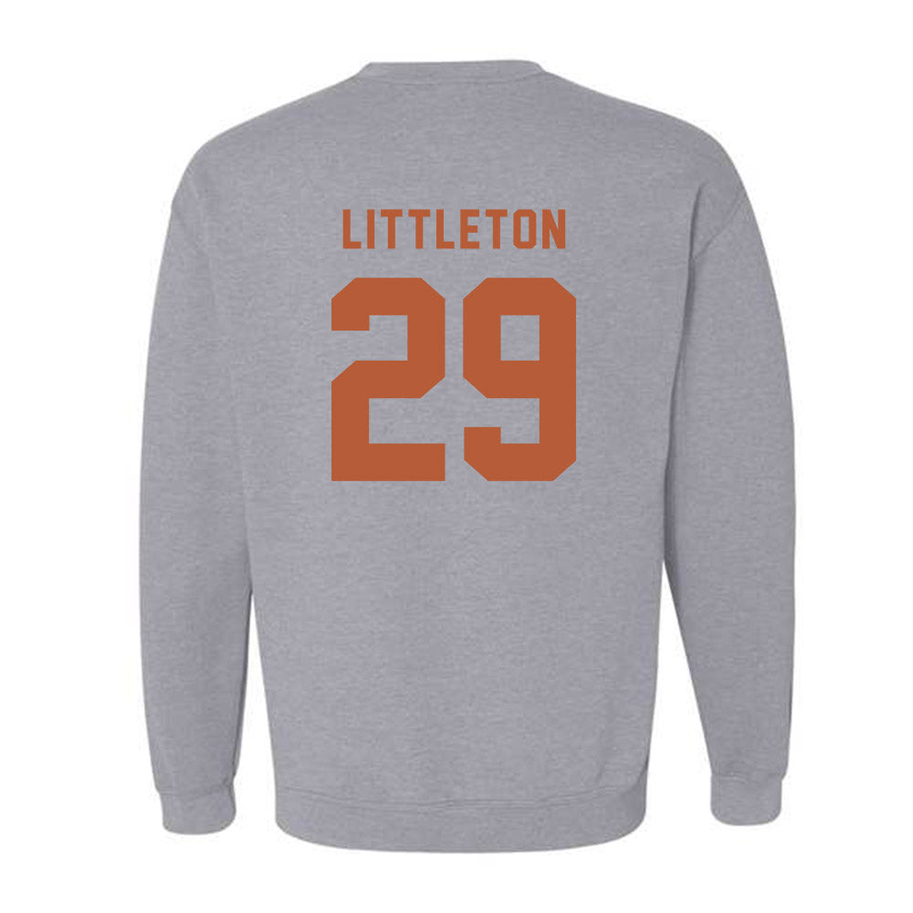 Texas - NCAA Football : Graceson Littleton - Classic Shersey Crewneck Sweatshirt-1