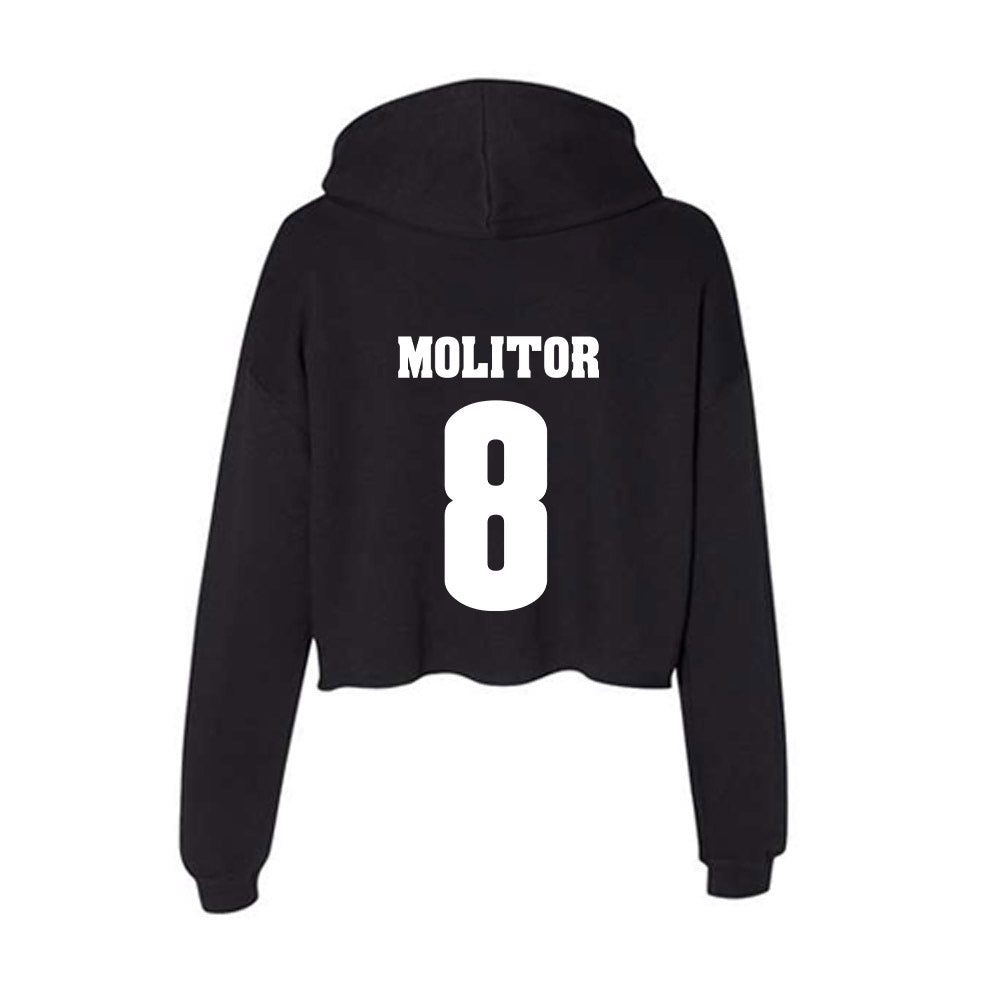 Wisconsin - NCAA Softball : Kylee Molitor - Classic Shersey Women's Crop Fleece Hoodie-1