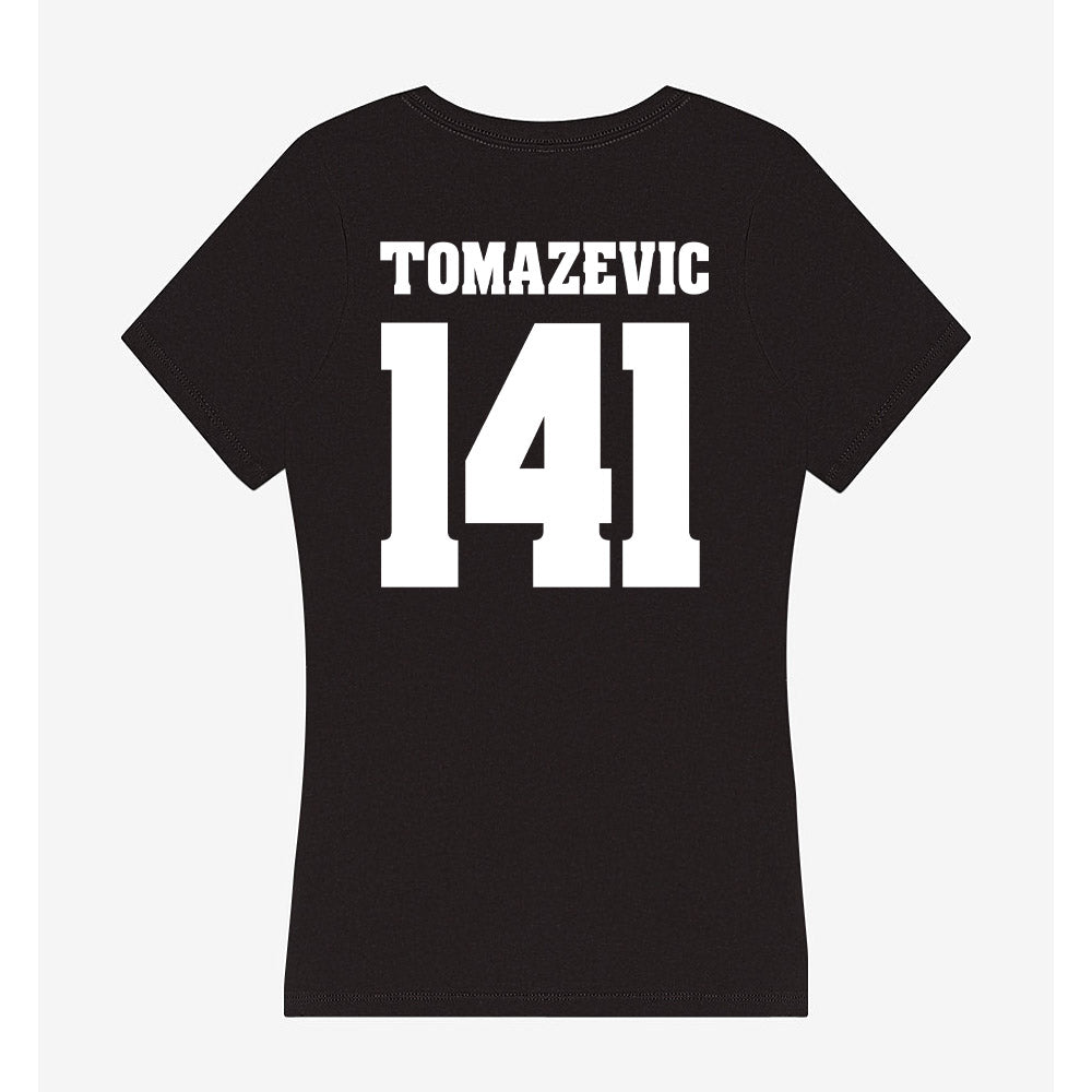 Wisconsin - NCAA Wrestling : Peter Tomazevic - Classic Shersey Women's V-Neck T-Shirt-1