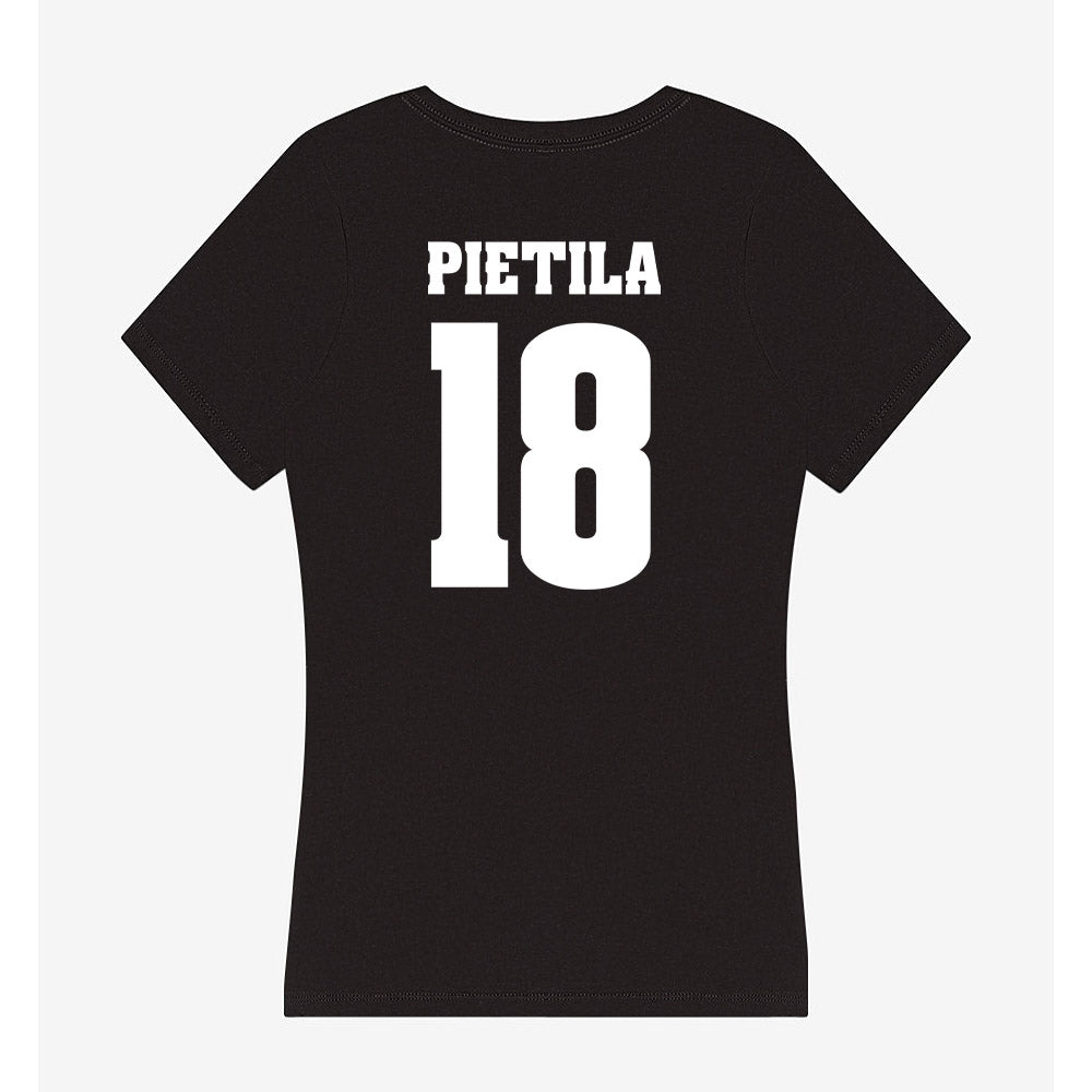 Wisconsin - NCAA Men's Ice Hockey : Adam Pietila - Classic Shersey Women's V-Neck T-Shirt-1