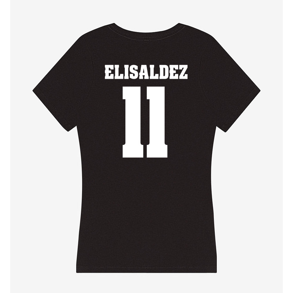 Wisconsin - NCAA Women's Basketball : Caia Elisaldez - Classic Shersey Women's V-Neck T-Shirt-1