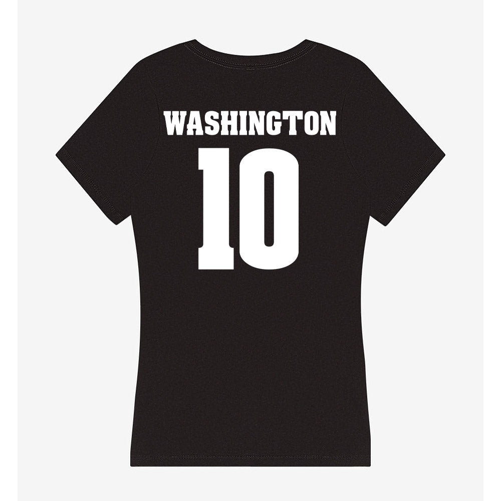 Wisconsin - NCAA Football : Jahmare Washington - Classic Shersey Women's V-Neck T-Shirt-1