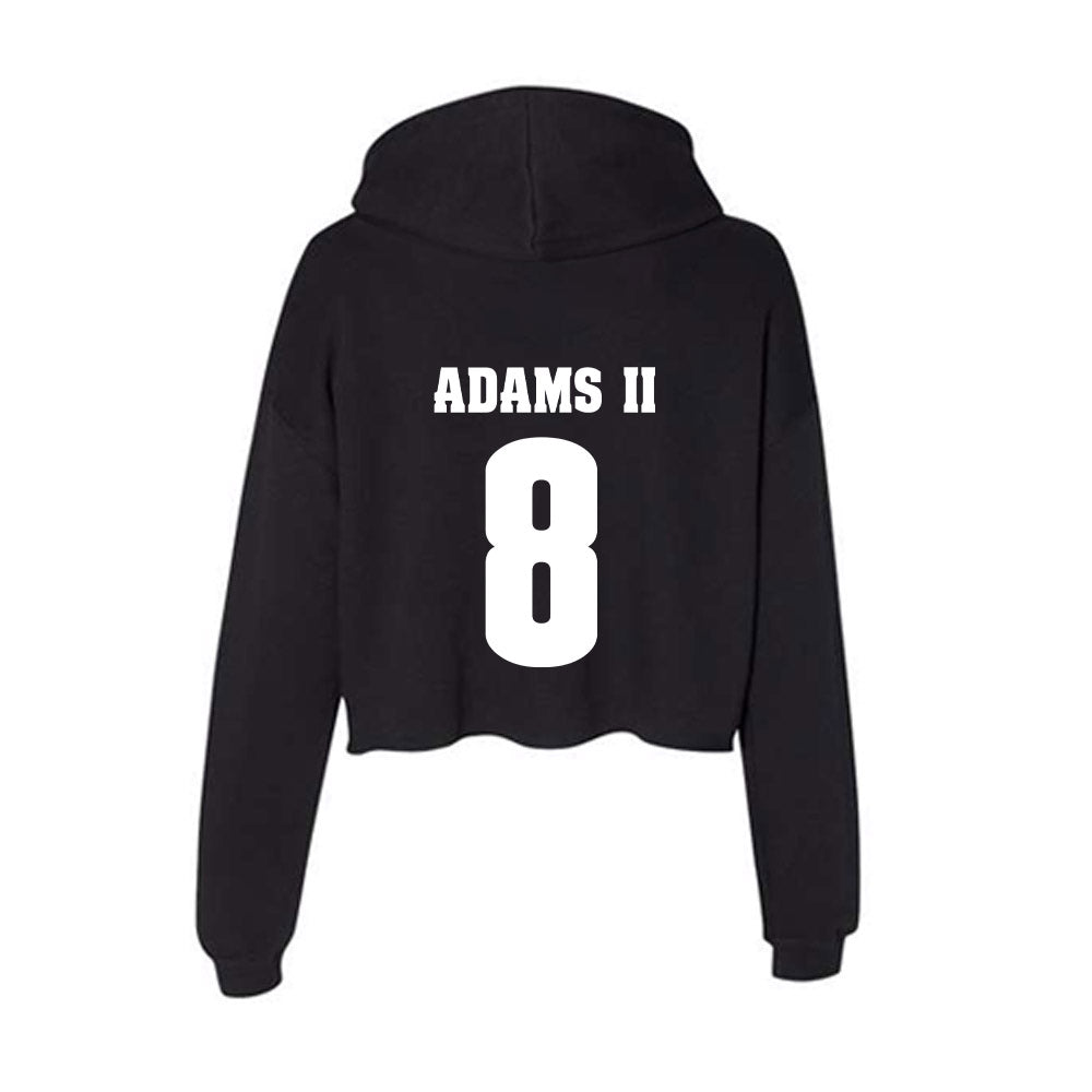 Wisconsin - NCAA Football : Michael Adams II - Classic Shersey Women's Crop Fleece Hooded Sweatshirt-1