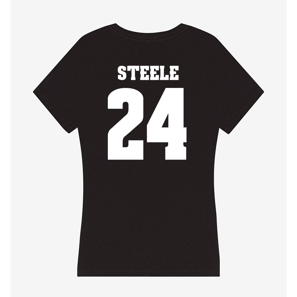 Wisconsin - NCAA Women's Basketball : Laci Steele - Classic Shersey Women's V-Neck T-Shirt-1