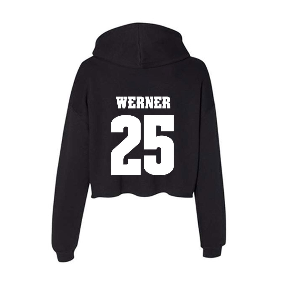 Wisconsin - NCAA Softball : Madison Werner - Classic Shersey Women's Crop Fleece Hoodie-1