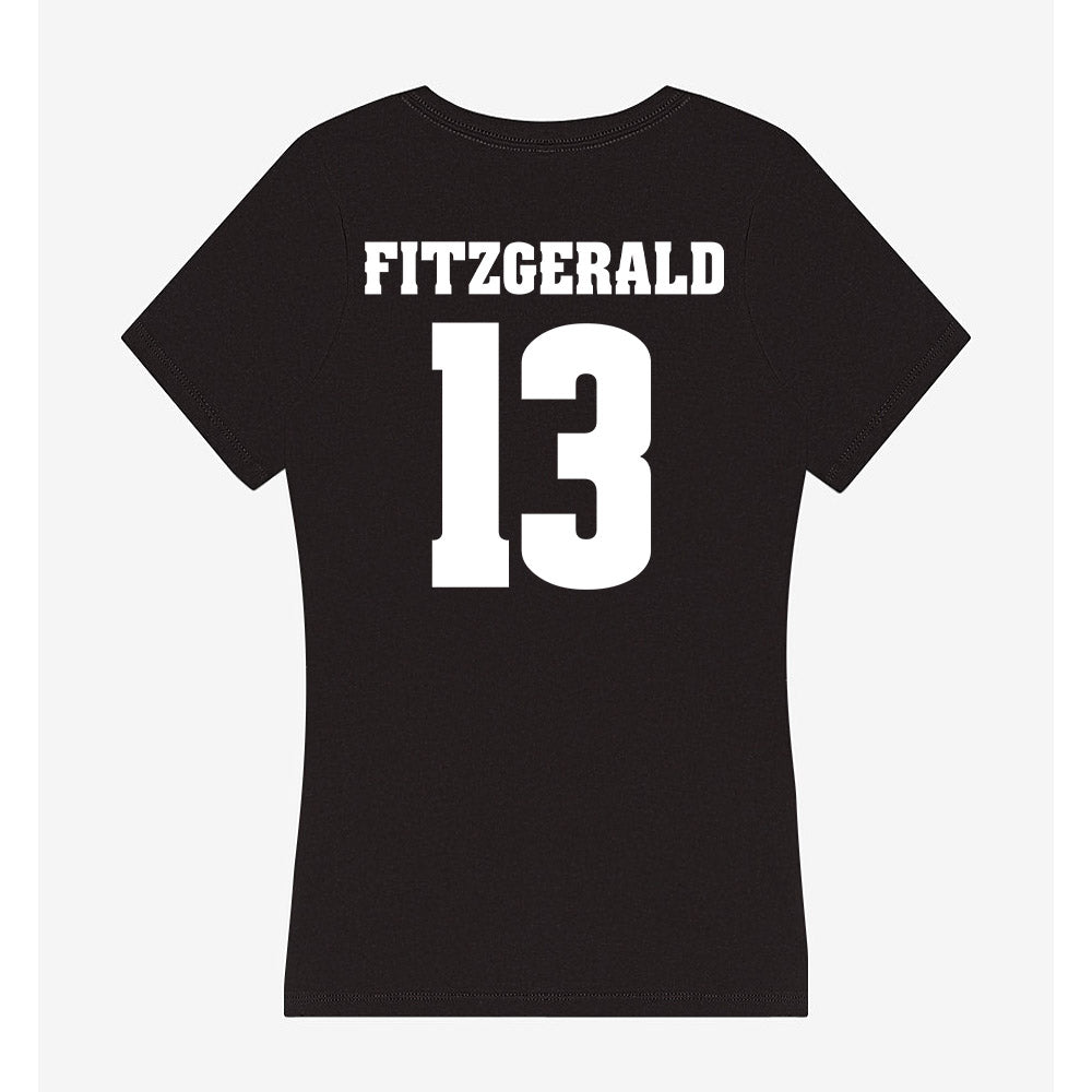 Wisconsin - NCAA Men's Ice Hockey : Christian Fitzgerald - Classic Shersey Women's V-Neck T-Shirt-1