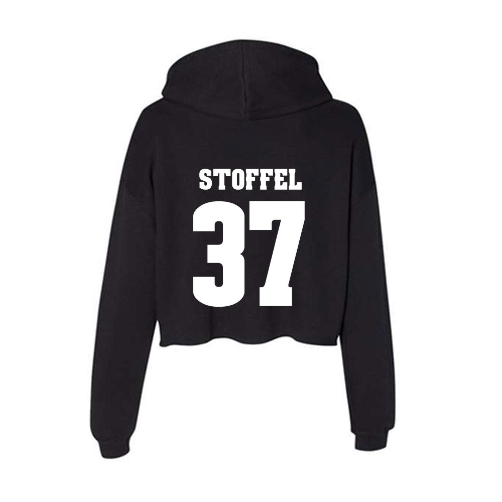 Wisconsin - NCAA Football : Treve Stoffel - Classic Shersey Women's Crop Fleece Hoodie-1