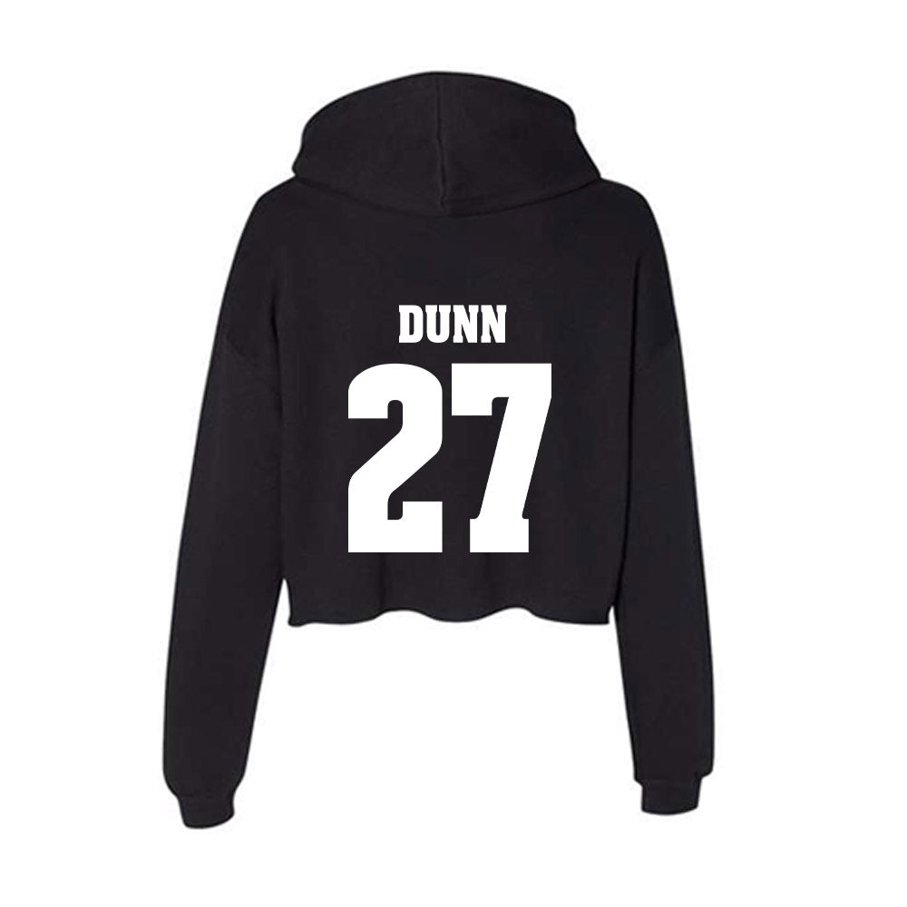 Wisconsin - NCAA Football : Raphael Dunn - Classic Shersey Women's Crop Fleece Hoodie-1