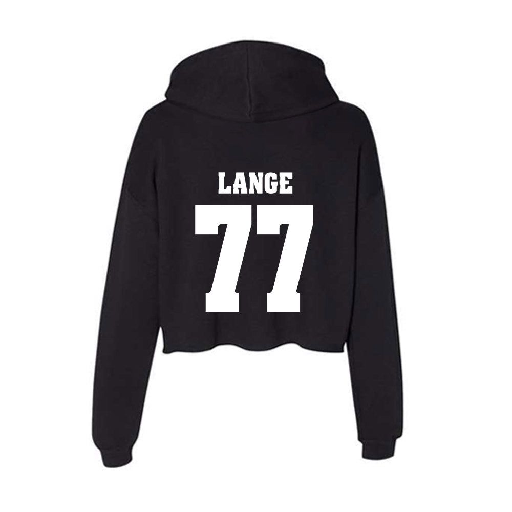Wisconsin - NCAA Football : Peyton Lange - Classic Shersey Women's Crop Fleece Hoodie-1