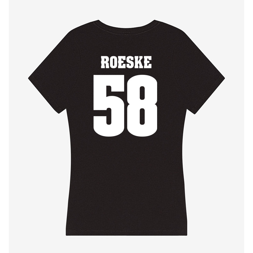 Wisconsin - NCAA Football : Michael Roeske - Classic Shersey Women's V-Neck T-Shirt-1