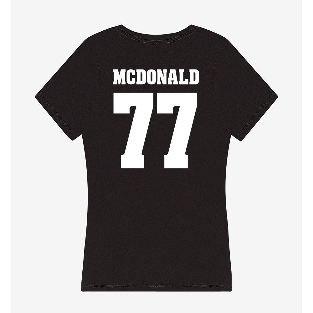 Wisconsin - NCAA Football : Will McDonald - Classic Shersey Women's V-Neck T-Shirt-1