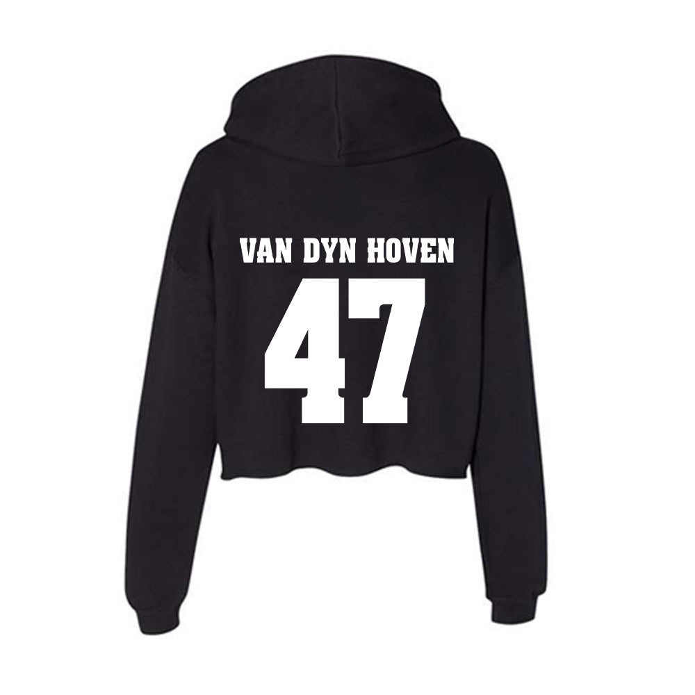 Wisconsin - NCAA Football : Evan Van Dyn Hoven - Classic Shersey Women's Crop Fleece Hoodie-1