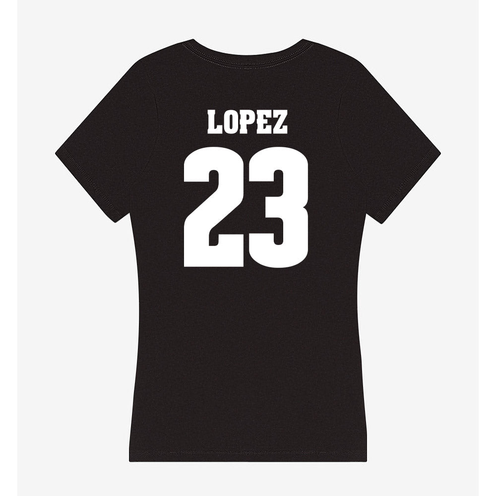 Wisconsin - NCAA Women's Volleyball : Grace Lopez - Classic Shersey Women's V-Neck T-Shirt-1