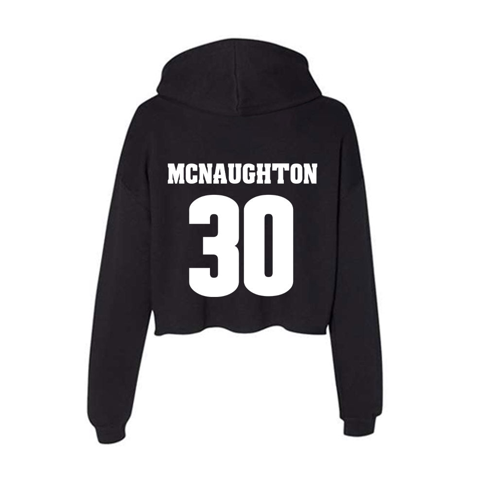 Wisconsin - NCAA Women's Ice Hockey : Ava McNaughton - Classic Shersey Women's Crop Fleece Hoodie-1