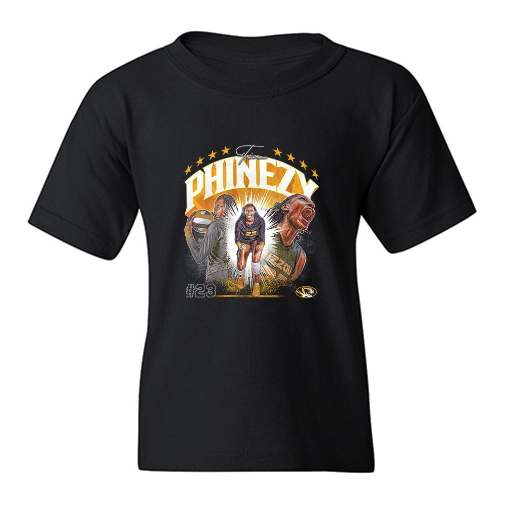Missouri - NCAA Womens Volleyball : Tia Phinezy - Collage Youth T-Shirt-0