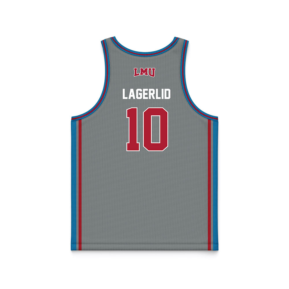 LMU - NCAA Women's Basketball : Lova Lagerlid - Grey Basketball Jersey-1
