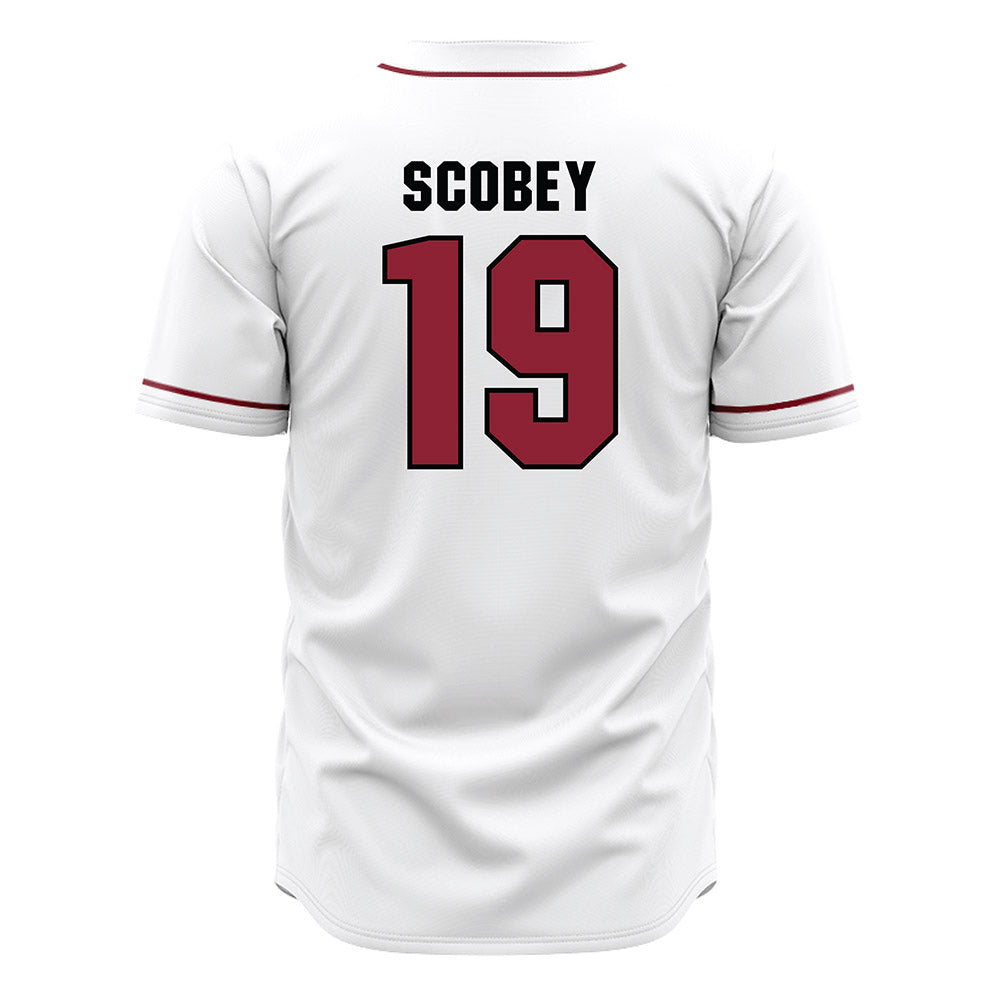 South Carolina - NCAA Baseball : KJ Scobey - White Jersey-1