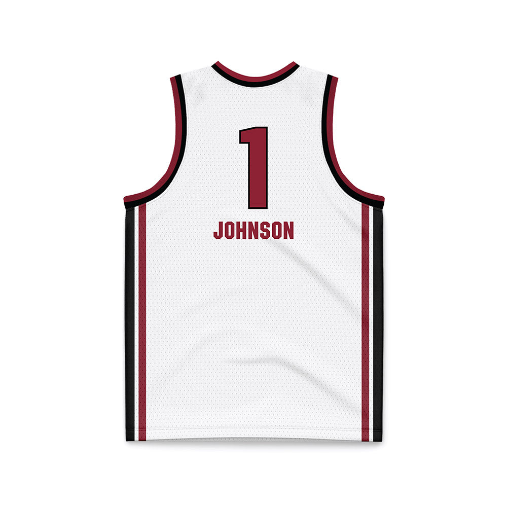 South Carolina - NCAA Women's Basketball : Carol Johnson - White Basketball Jersey-1