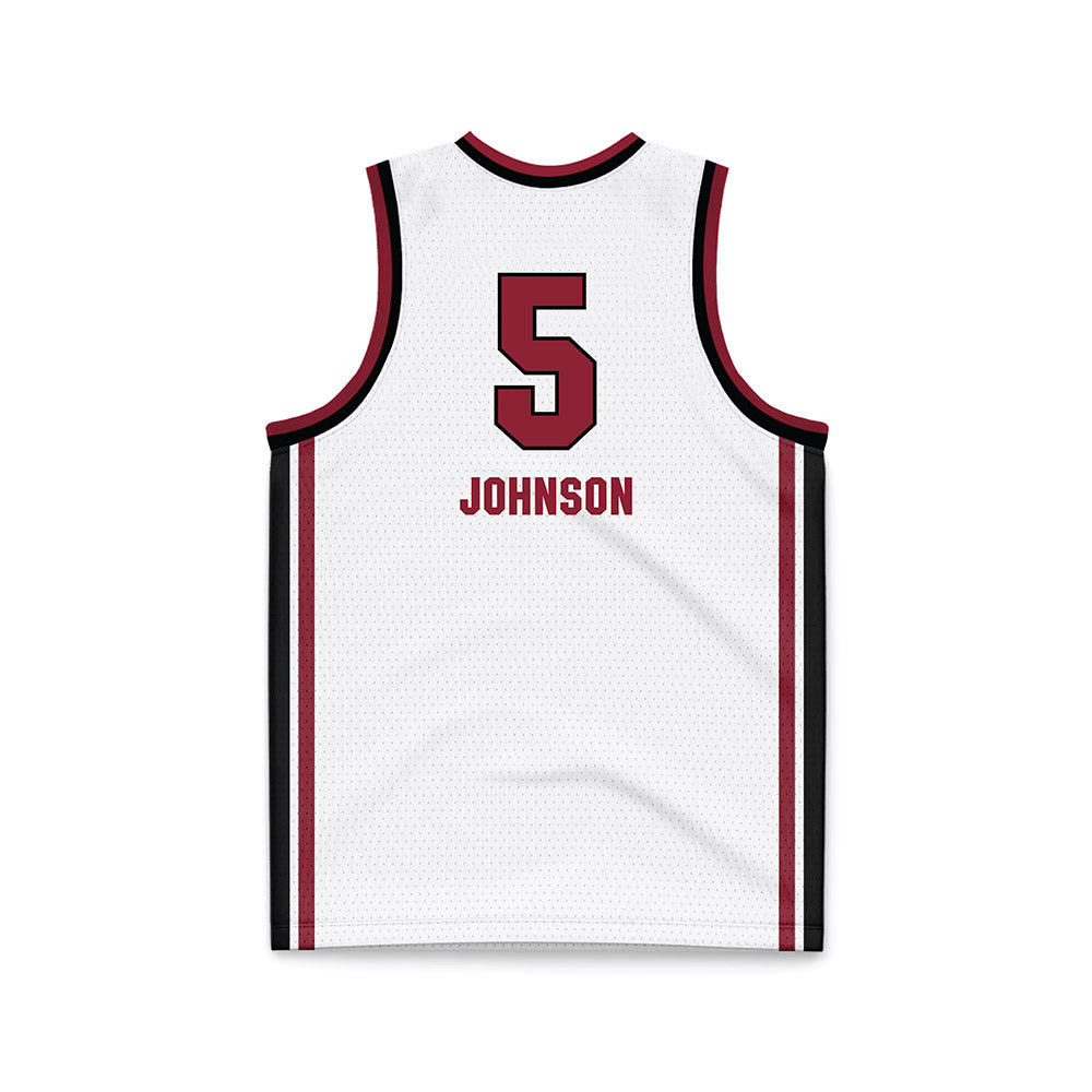 South Carolina - NCAA Women's Basketball : Tessa Johnson - White Basketball Jersey-1