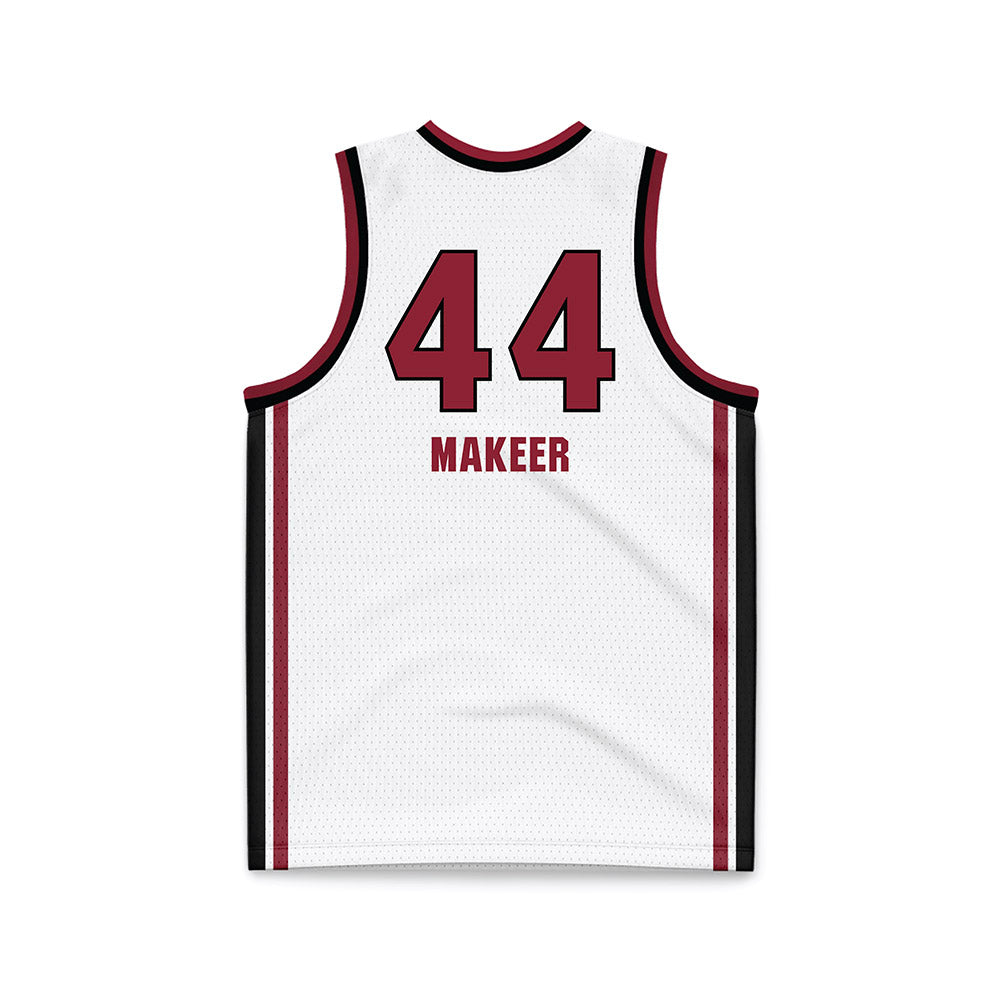 South Carolina - NCAA Women's Basketball : Agot Makeer - White Basketball Jersey-1