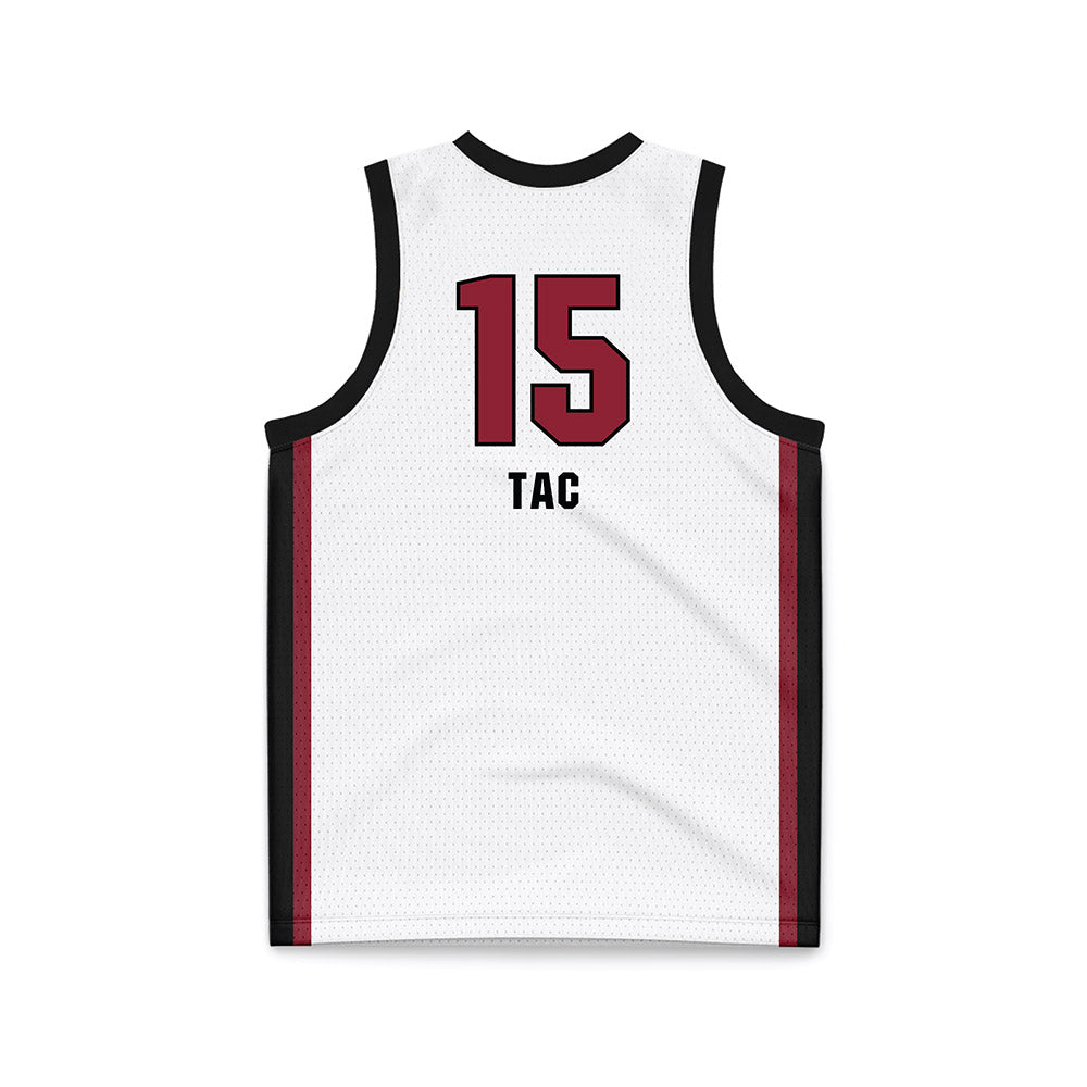 South Carolina - NCAA Women's Basketball : Adhel Tac - White Basketball Jersey-1