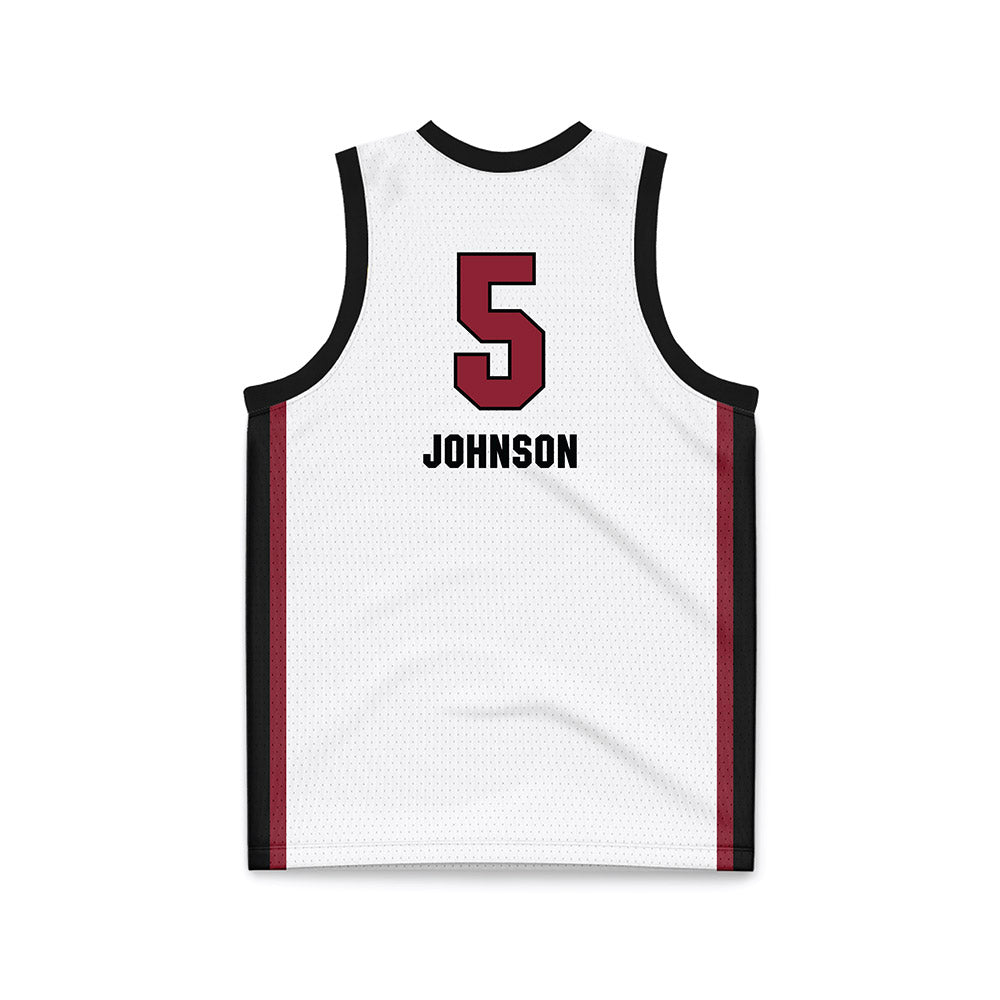 South Carolina - NCAA Women's Basketball : Tessa Johnson - White Basketball Jersey-1