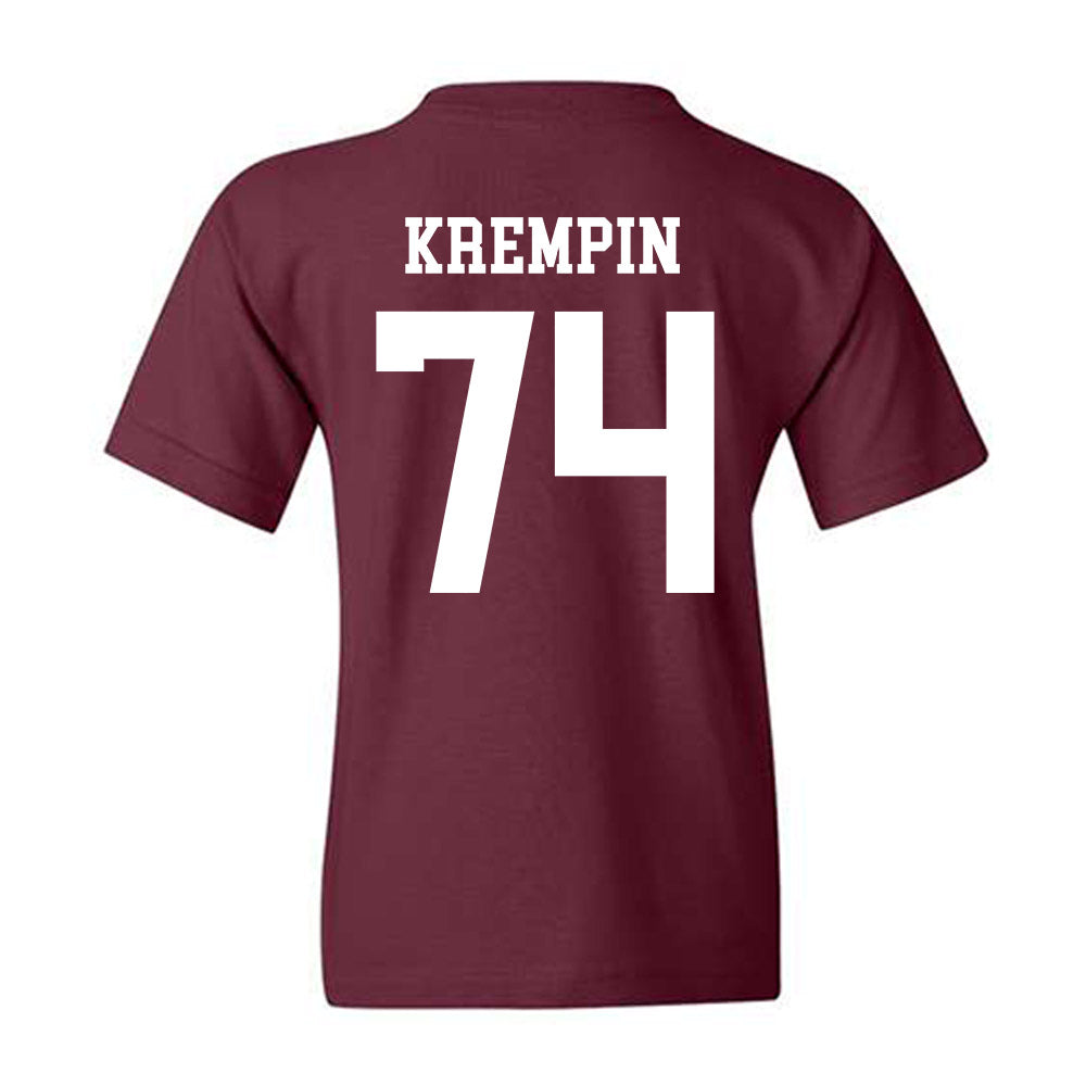 Texas A&M - NCAA Football : Zaden Krempin - Classic Shersey Youth T-Shirt-1