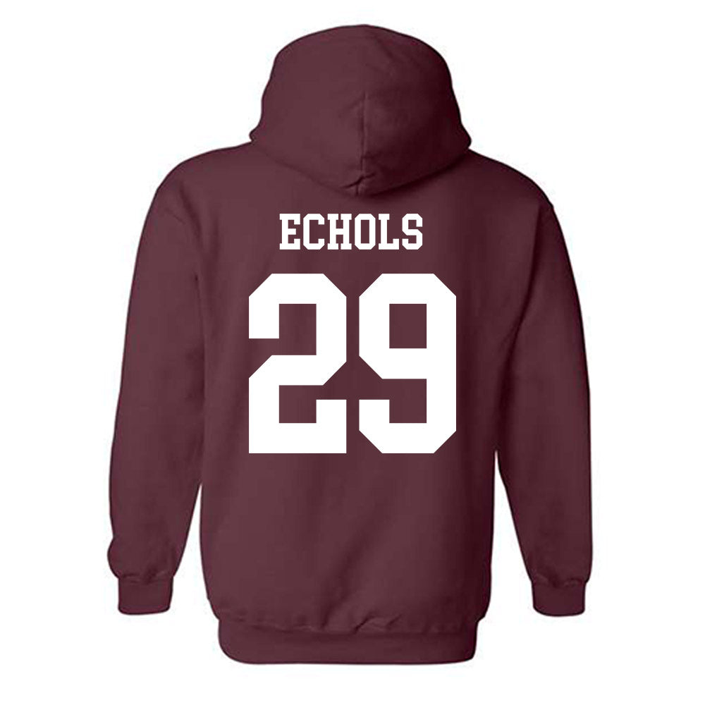 Texas A&M - NCAA Football : Justin Echols - Classic Shersey Hooded Sweatshirt-1