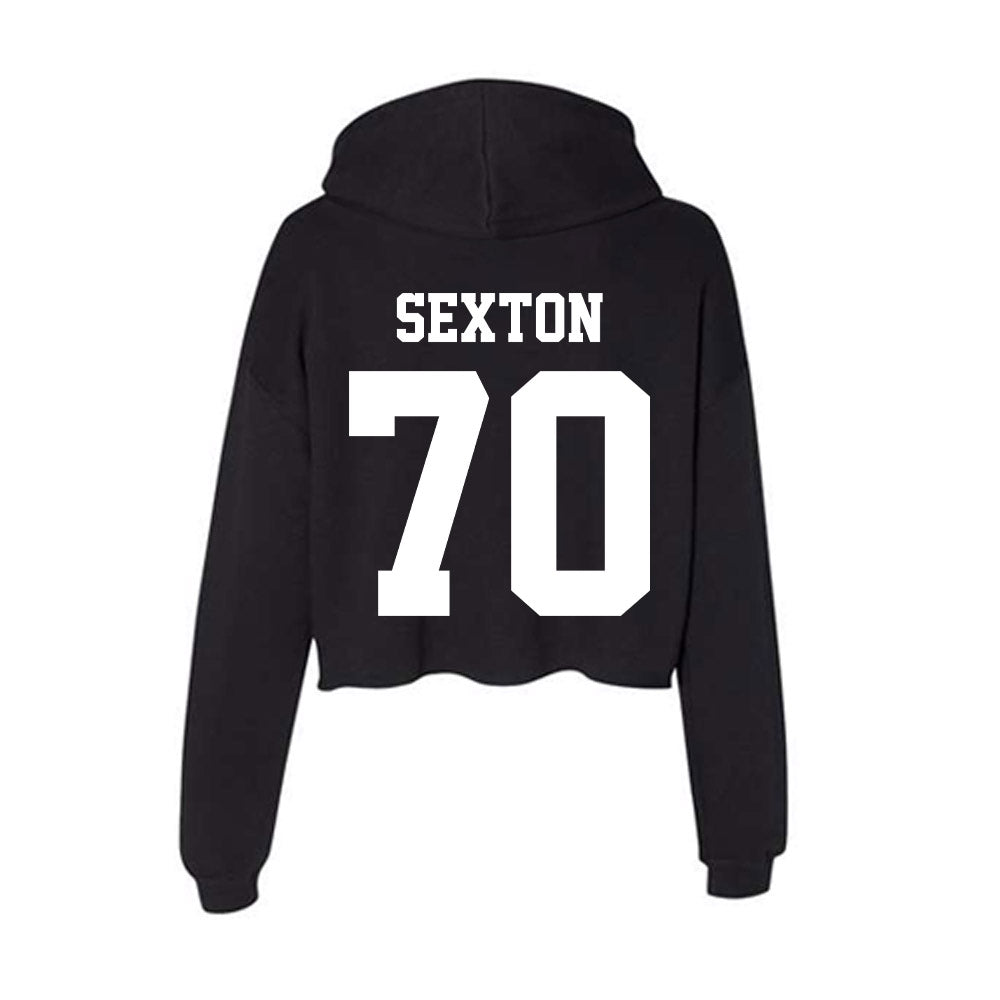 Penn State - NCAA Football : Garrett Sexton - Classic Shersey Women's Crop Fleece Hoodie-1