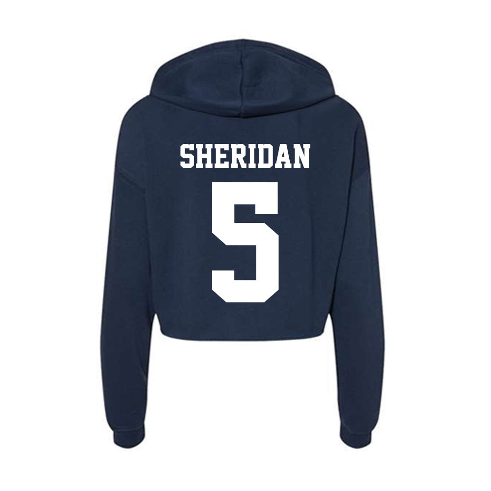 Penn State - NCAA Men's Soccer : Joe Sheridan - Classic Shersey Women's Crop Fleece Hooded Sweatshirt-1