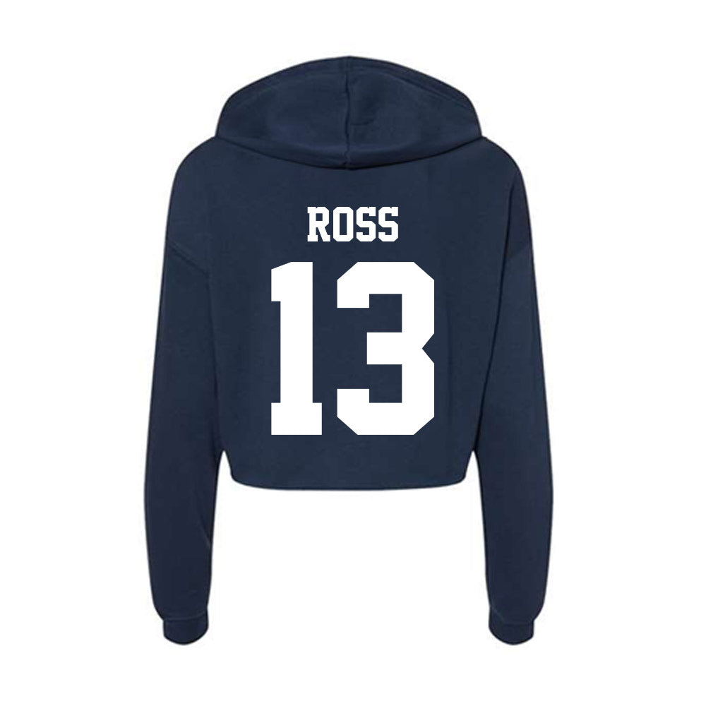 Penn State - NCAA Men's Soccer : Justin Ross - Classic Shersey Women's Crop Fleece Hooded Sweatshirt-1