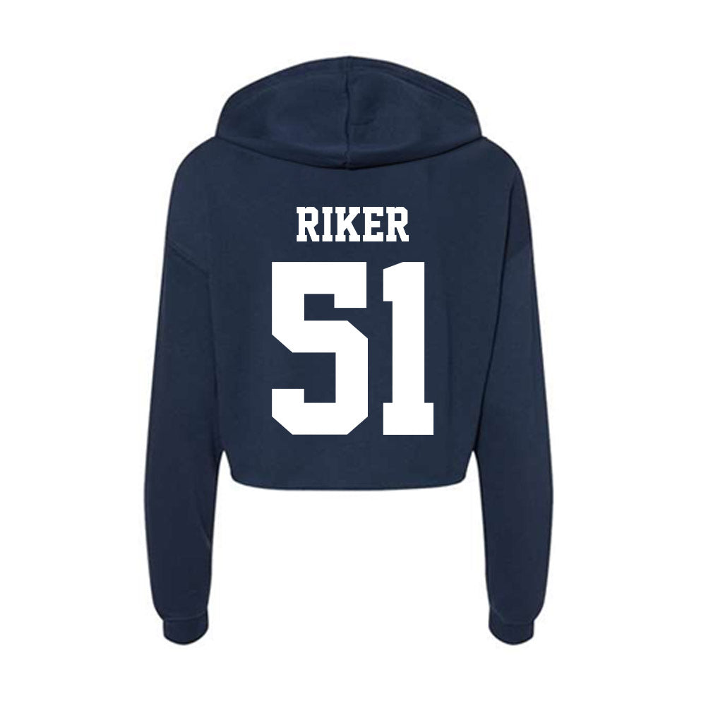 Penn State - NCAA Football : Brock Riker - Classic Shersey Women's Crop Fleece Hooded Sweatshirt-1